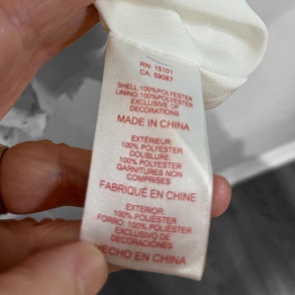 Red Carter “Ruby” Mini-Dress with Metallic Gold Accents. Size Small. - Picture 10 of 17